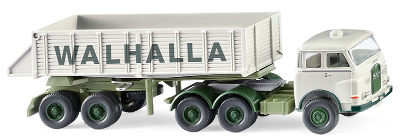 Wiking 067712 1/87 Scale Walhalla Kalk - MAN Pausbacke Rear Dump Truck
