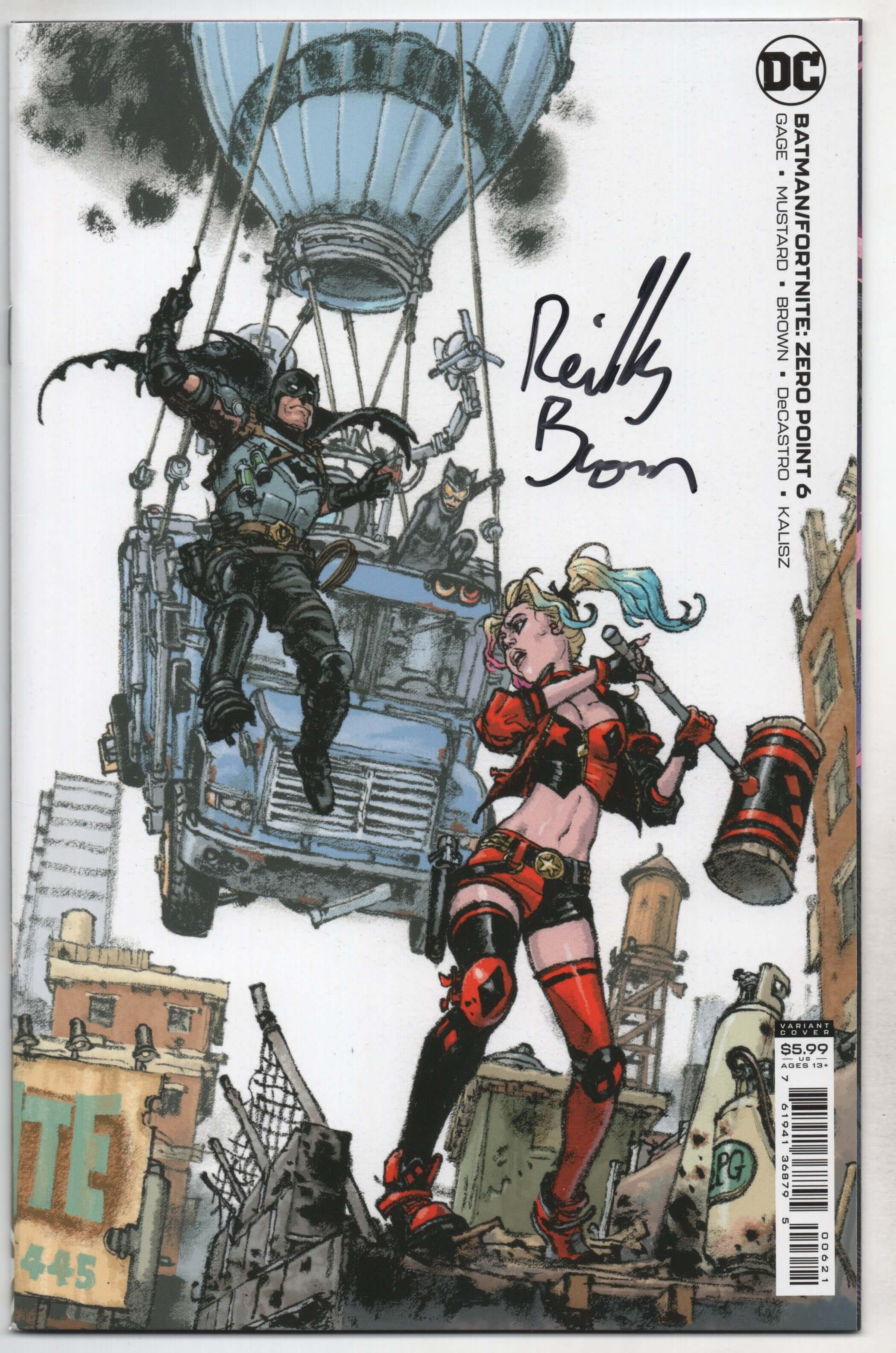 Batman Fortnite Zero Point #6 B Kim Jung Gi Variant SIGNED Reilly Brown (07/06/2021) Dc