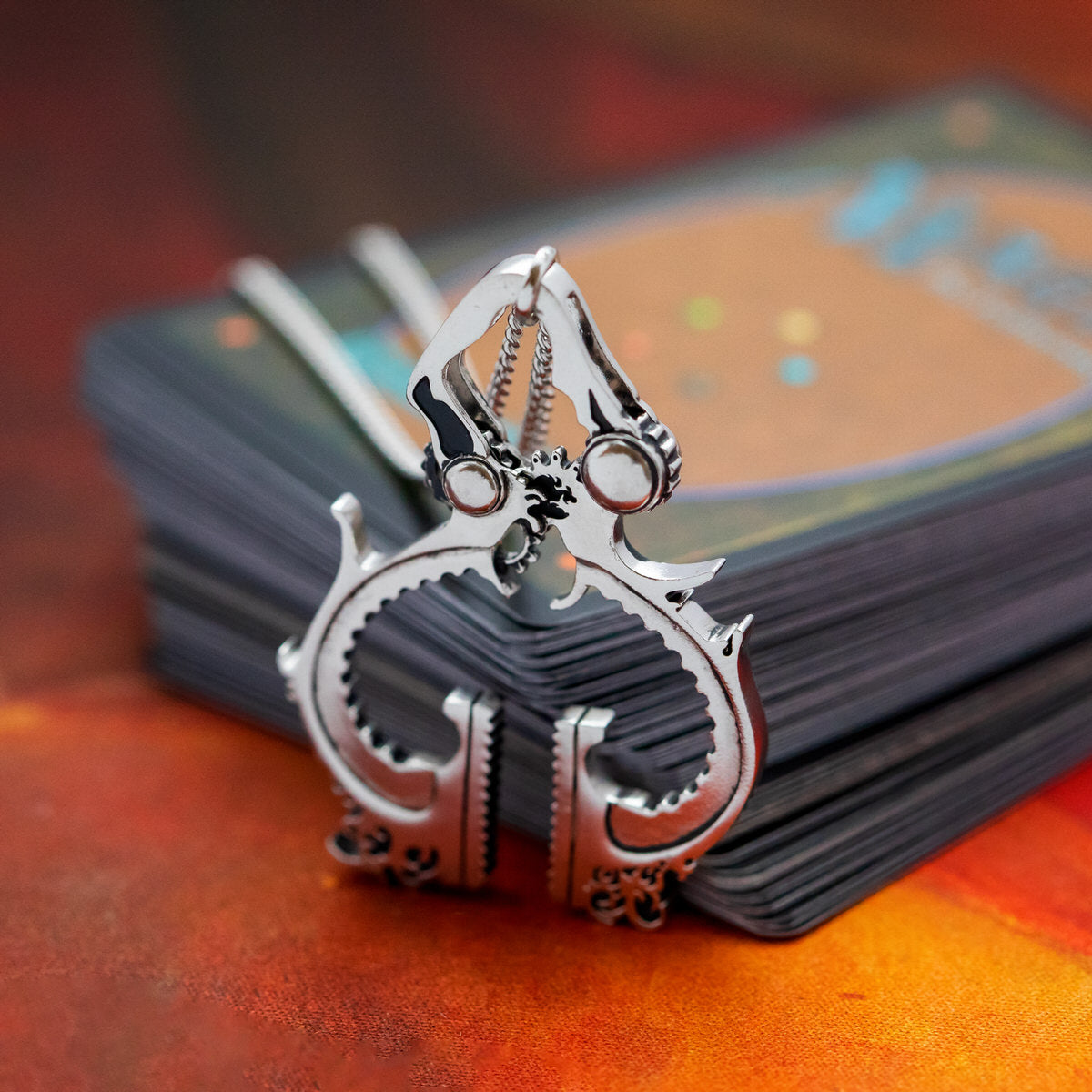 Magic: The Gathering X RockLove Black Vise Necklace