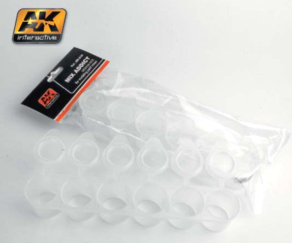 AK Interactive 619 Medium Mix Addict (6 w/lids) (D)