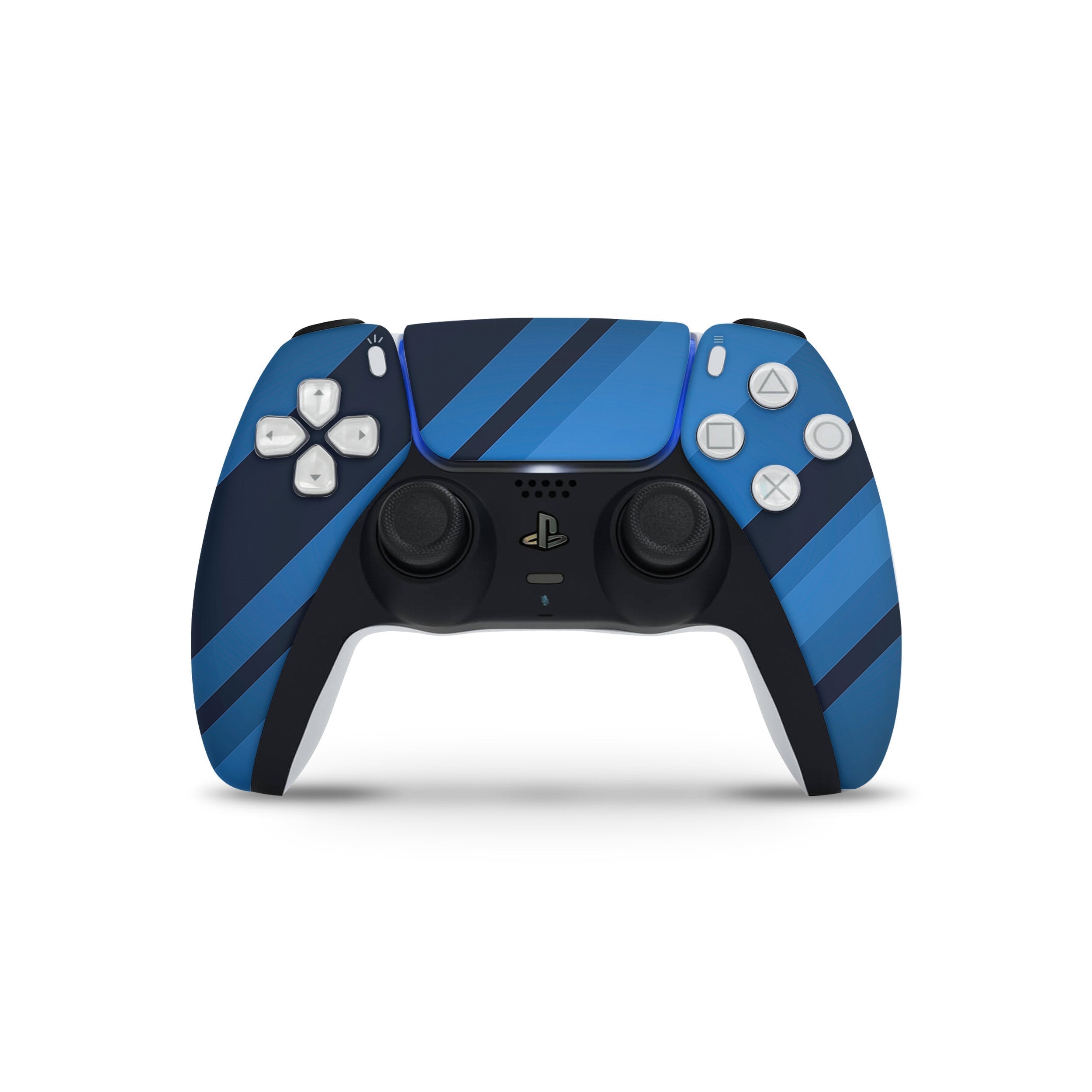 Blue Streaks PS5 Controller Skin