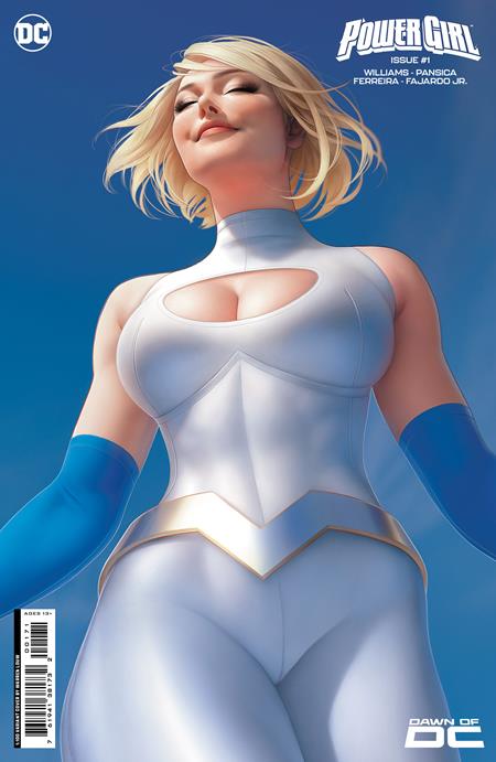 POWER GIRL #1 CVR H INC 1:100 WARREN LOUW CARD STOCK VAR (10/25/2023)