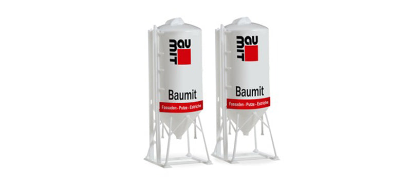 Herpa 076883 1/87 Scale Baumit - Set of Two 22.5 Cubic Meter