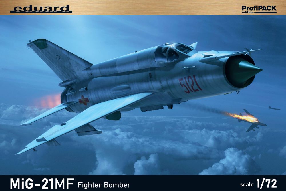 Eduard 70142 1/72 MiG21MF Soviet Cold War Fighter Bomber (Profi-Pack Plastic Kit