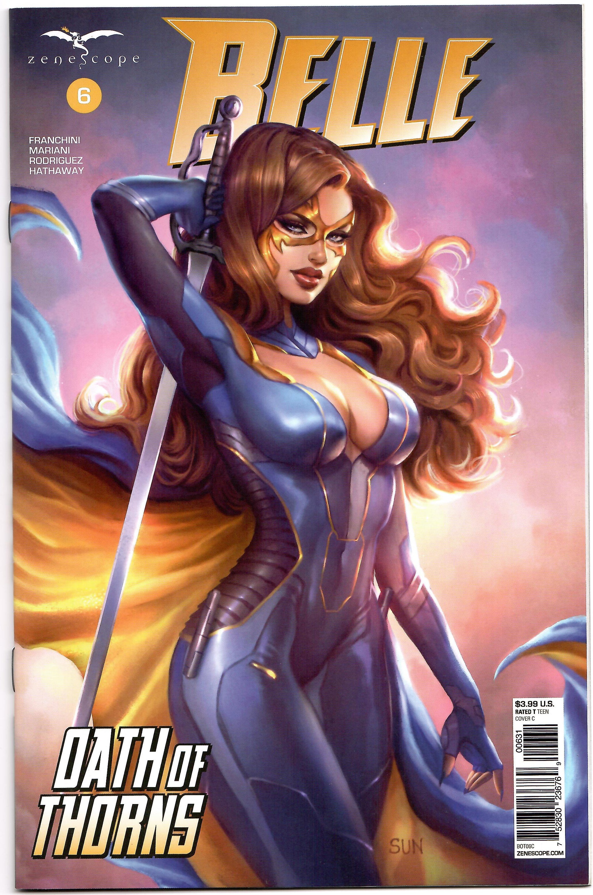 BELLE OATH OF THORNS #6 (OF 6) C Sun KHAMUNAKI Variant (12/25/2019) ZENESCOPE Grimm Fairy Tales GFT GGA