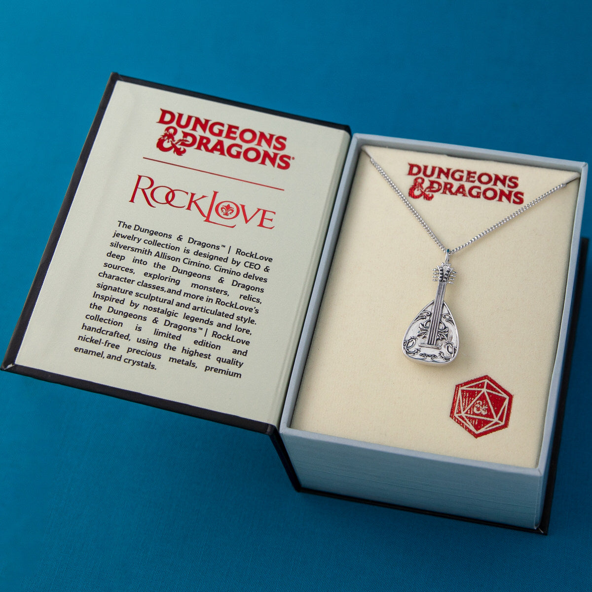 Dungeons and Dragons X RockLove Bard Lute Necklace