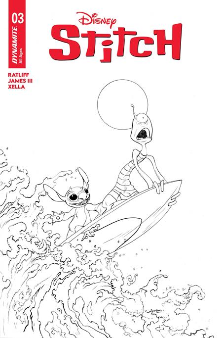 Stitch #3 E 1:10 Jae Lee Line Art Variant (10/29/2025) Dynamite