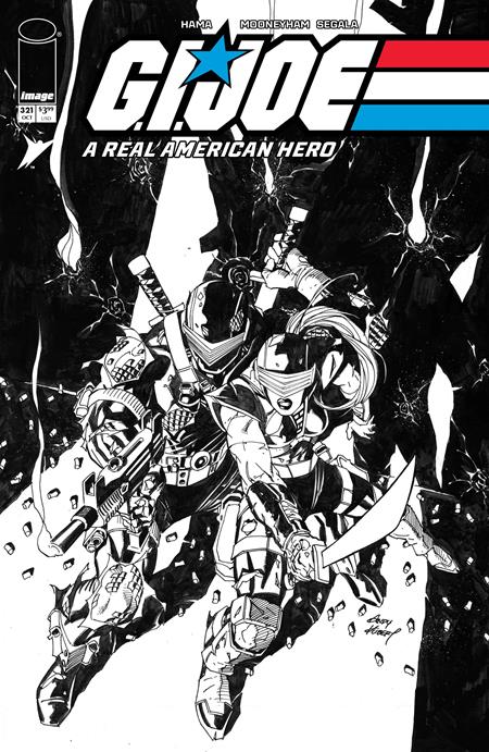 Gi Joe A Real American Hero #321 B Andy Kubert B&W Variant (10/08/2025) Image