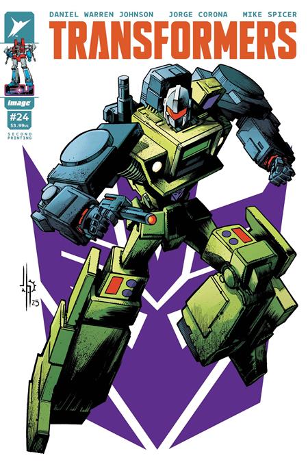 Transformers #24 2nd Print A Jason Howard Decepticon Variant (10/29/2025) Image