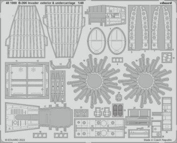 Eduard 481080 1/48 Aircraft- B26K Invader Exterior & Undercarriage for ICM