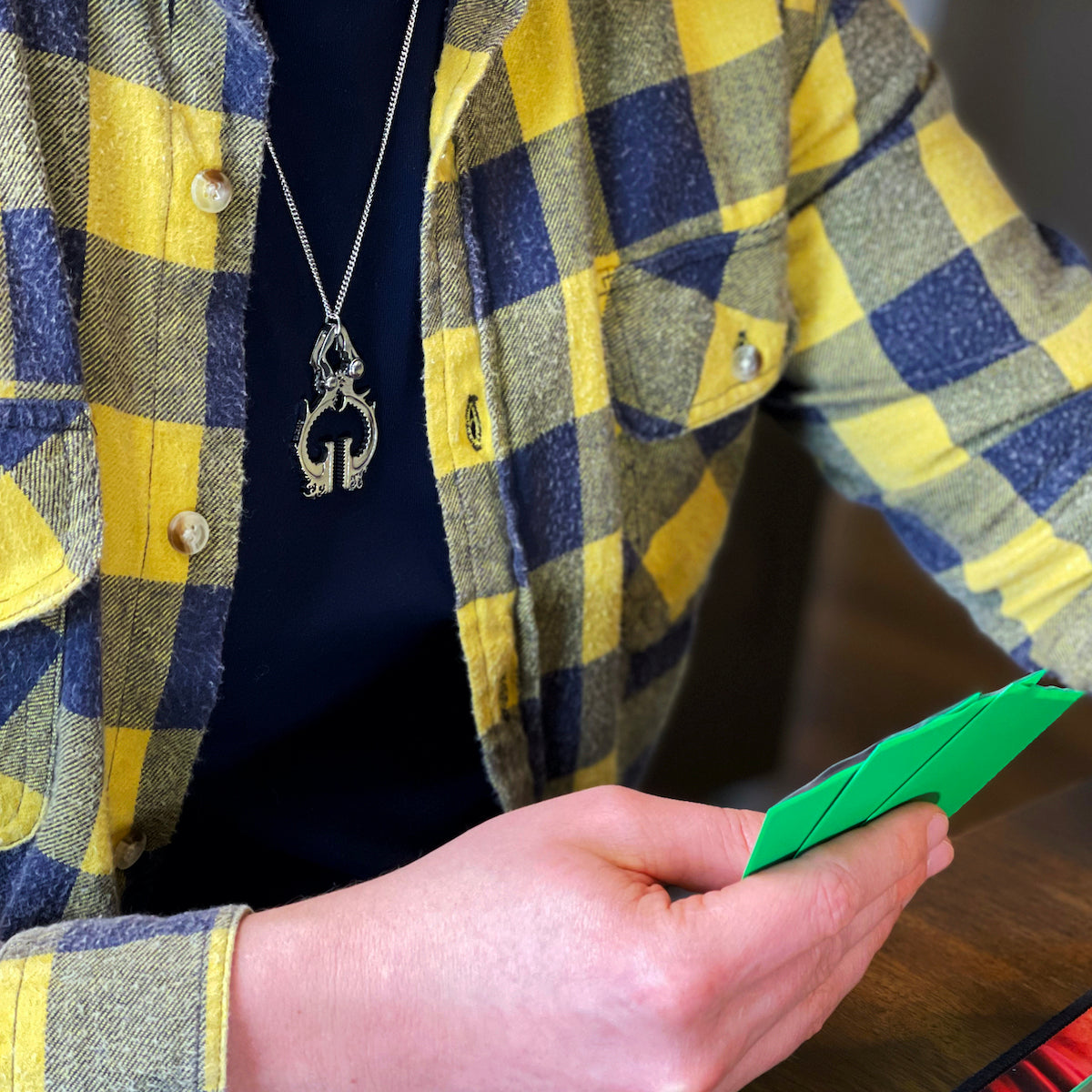 Magic: The Gathering X RockLove Black Vise Necklace