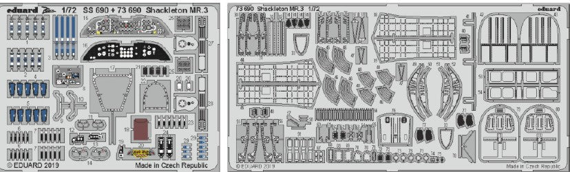 Eduard 73690 1/72 Aircraft- Shackleton MR3 for RVL (Painted)