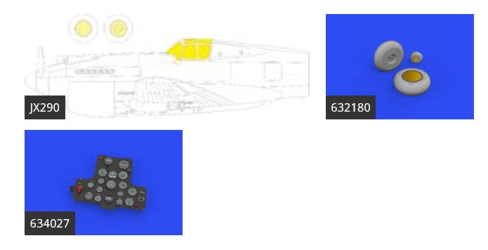 Eduard 634028 1/32 Aircraft- Hawk 81A2 LooKplus for LNR (Mask, Photo-Etch & Res