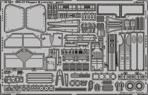 Eduard 48687 1/48 Aircraft- MiG27 Flogger D Exterior for ITA