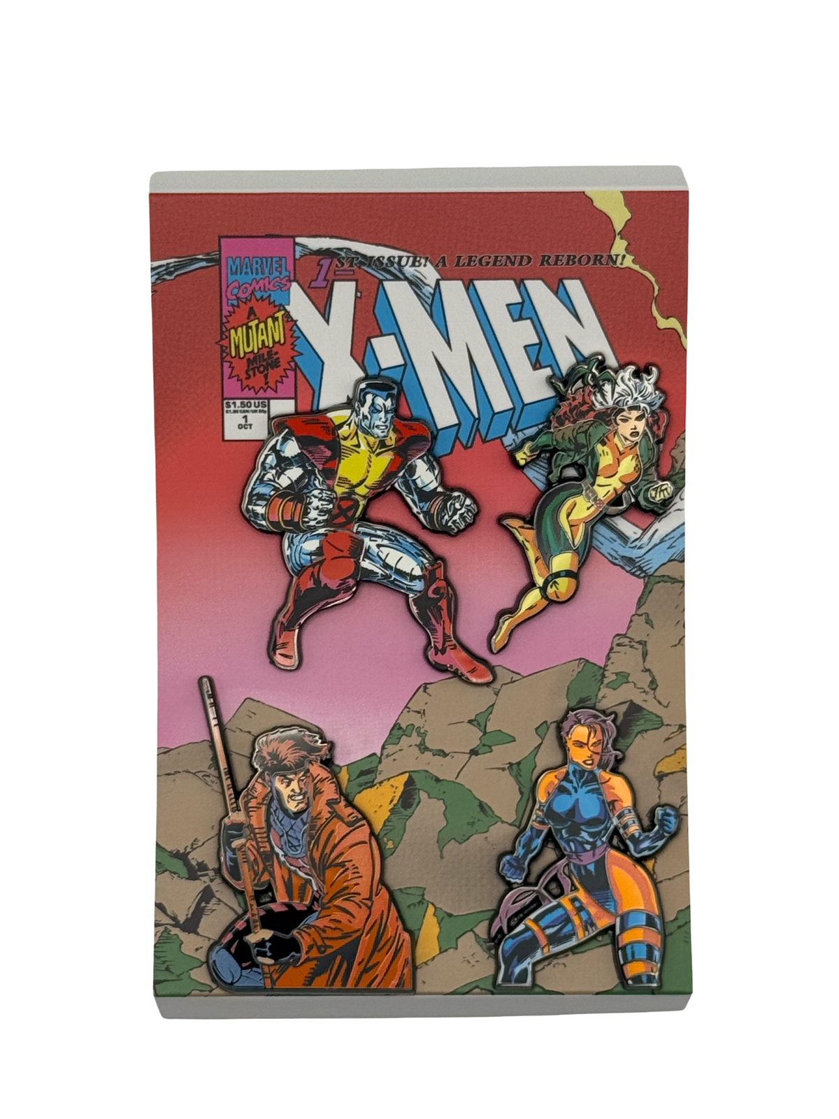 Jim Lee X-Men #1 Enamel Pin Complete Set – 13 Pins in 4 Boxes – SDCC 2025 Exclusive