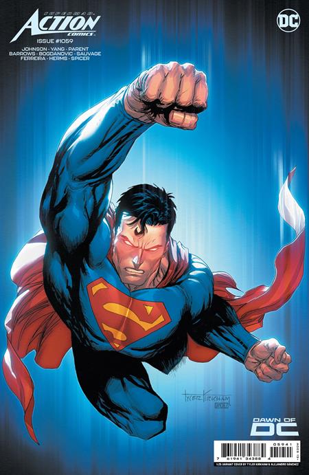 Superman Action Comics #1059 E 1:25 Tyler Kirkham Card Stock Variant (11/28/2023) Dc