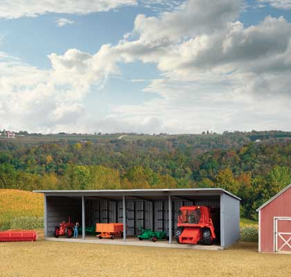 Walthers Cornerstone 933-3347 HO Scale Machinery Storage Shed -- Kit