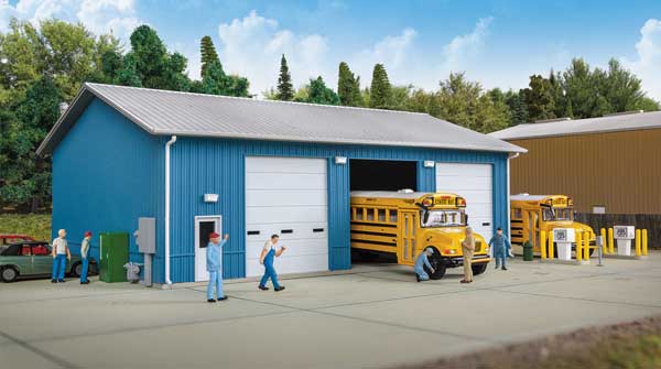 Walthers Cornerstone 933-3360 HO Scale Bus Maintenance Garage -- Kit