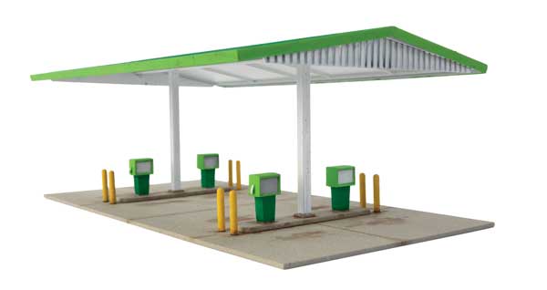 Walthers Cornerstone 933-3542 HO Scale Modernized Gas Station -- Kit