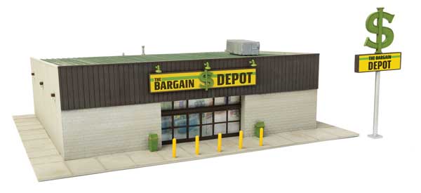 Walthers Cornerstone 933-4113 HO Scale The Bargain Depot - Kit