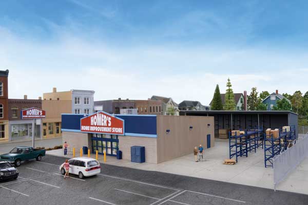 Walthers Cornerstone 933-4119 HO Scale Hardware and Lumber Store - Kit