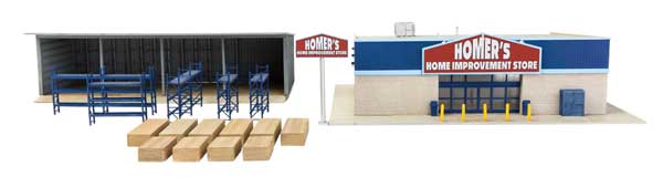 Walthers Cornerstone 933-4119 HO Scale Hardware and Lumber Store - Kit