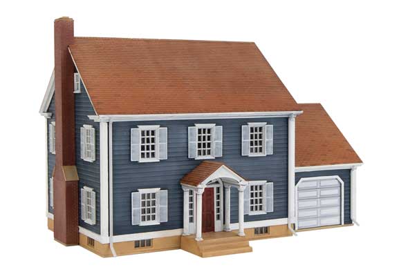 Walthers Cornerstone 933-4153 HO Scale Colonial House -- Kit
