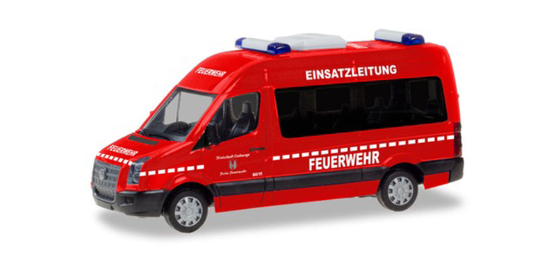 Herpa 94597 1/87 Scale Fire Brigade - Volkswagen Crafter Bus Emergency high