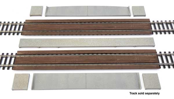 Walthers Mainline 948-83116 HO Scale Modern Wood Crossing pkg(2) - Kit
