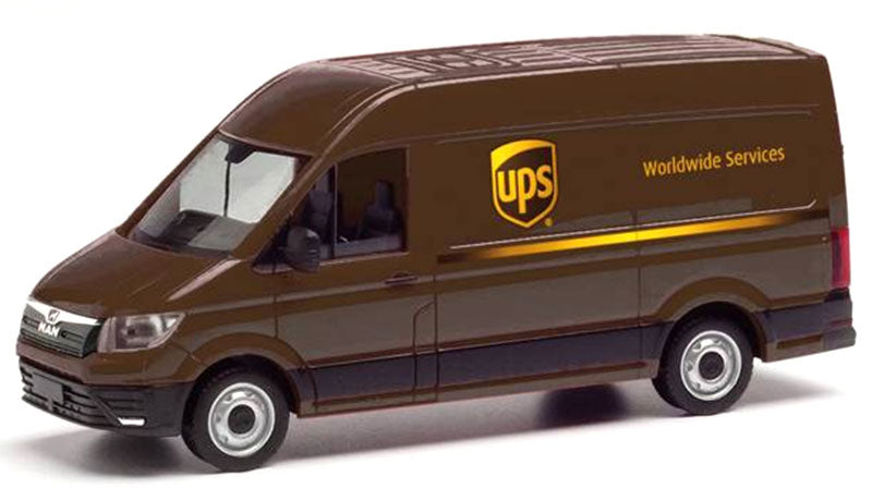 Herpa 097123 1/87 Scale UPS - MAN eTGE Delivery Van All or
