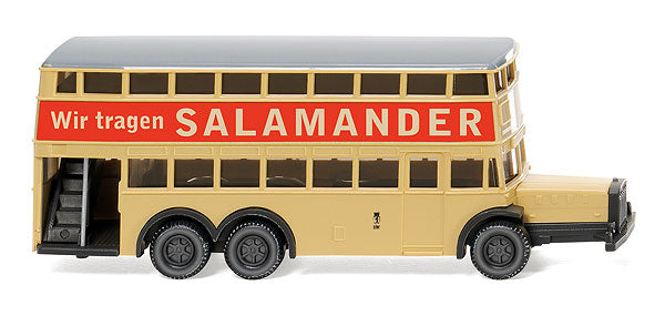 Wiking 097303 1/160 Scale Salamander - 1938 Berlin D38 Double-Decker Bus High
