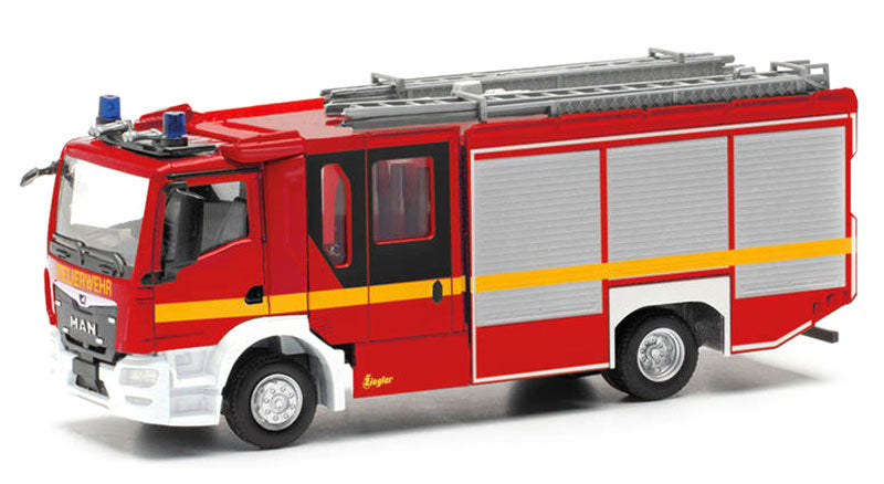 Herpa 097376 1/87 Scale Fire Service - MAN TGM CC Ziegler Z-Cab