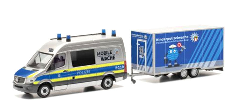 Herpa 097536 1/87 Scale Children's Polizei Station - Mercedes-Benz Sprinter '13 Van