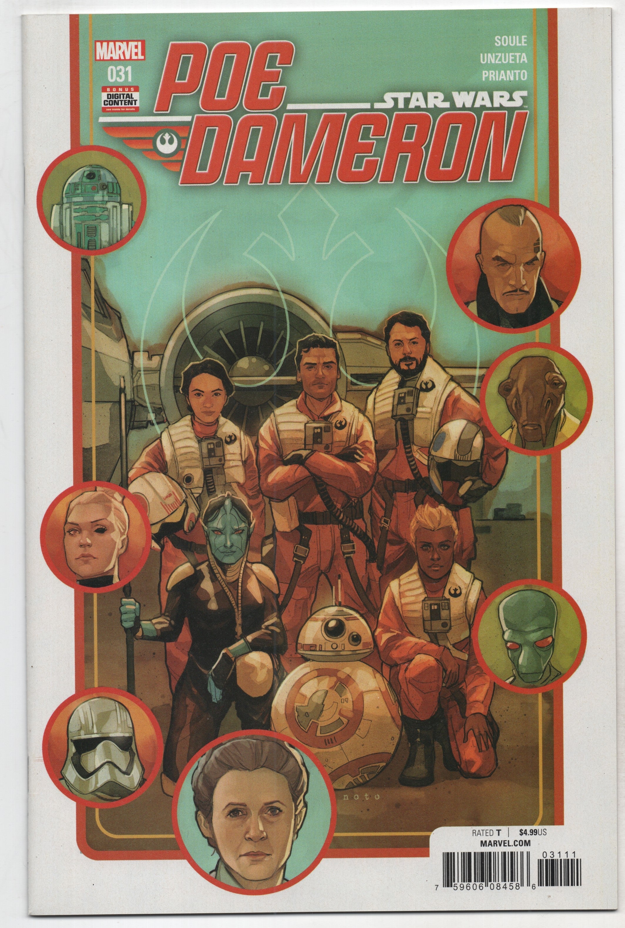 STAR WARS POE DAMERON #31 Marvel 2018 Phil Noto Charles Soule