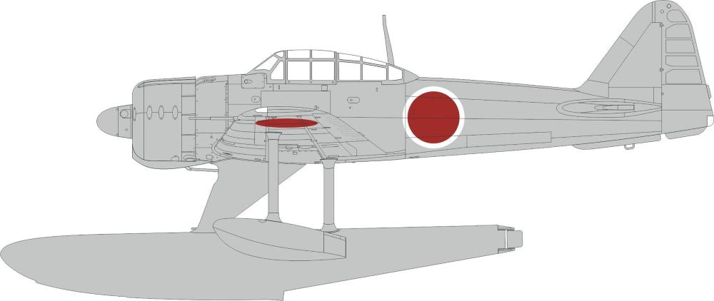 Eduard EX969 1/48 Mask Aircraft- A6M2N Rufe National Insignia for EDU