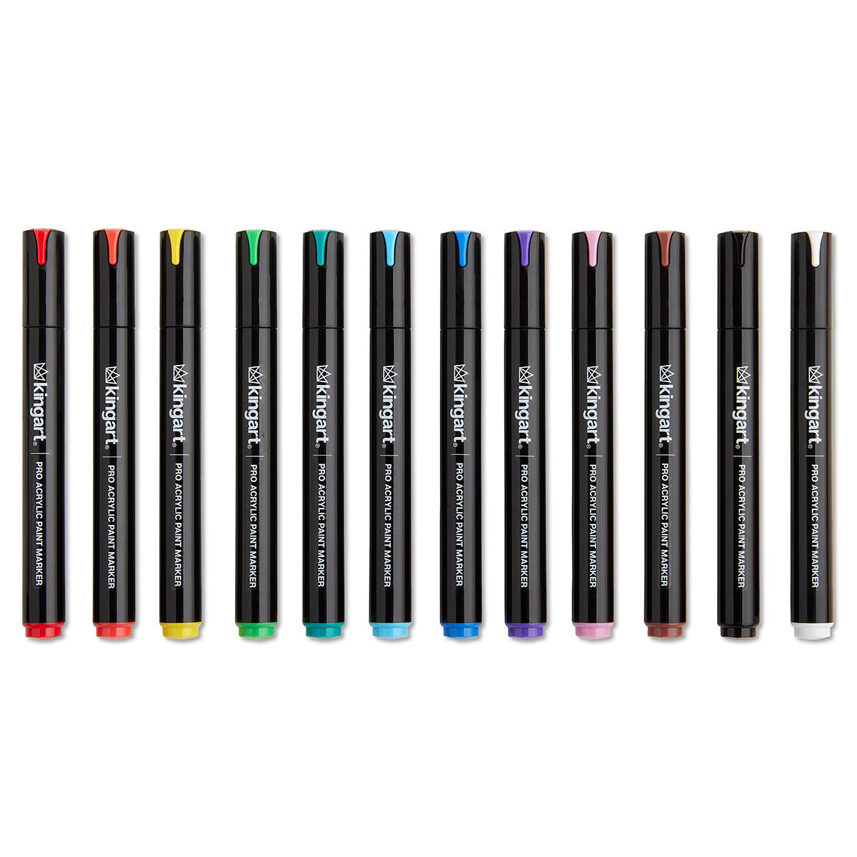 Acrylic Paint Markers 12 Assorted Colors