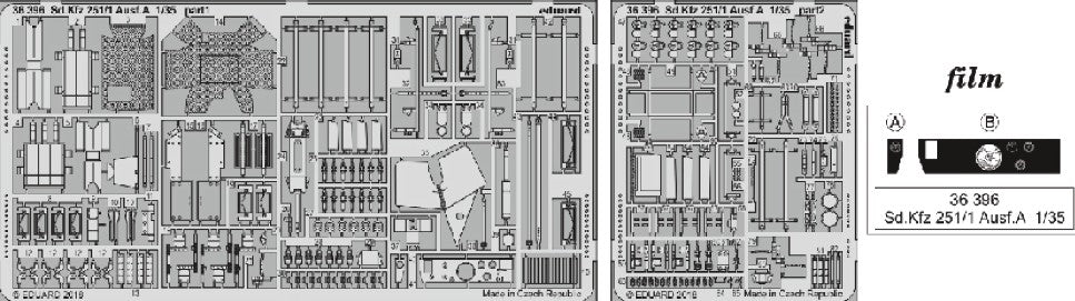 Eduard 36396 1/35 Armor- SdKfz 251/1 Ausf A for ICM