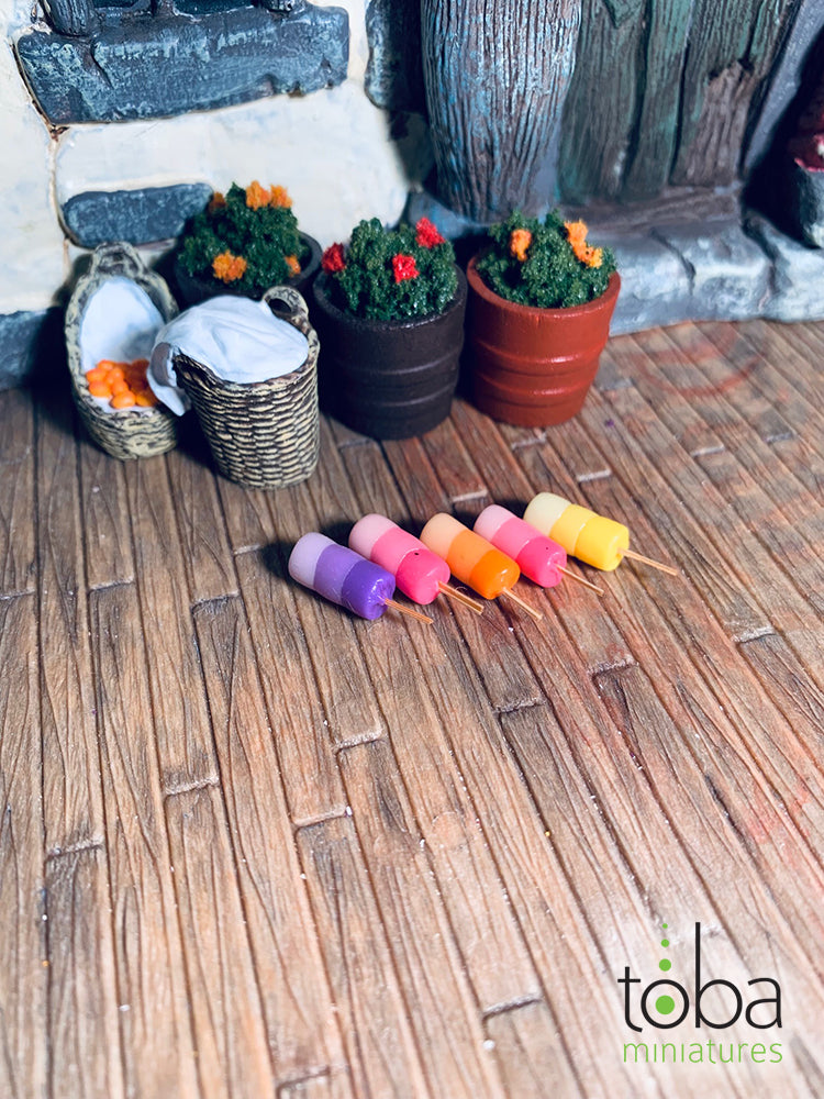 Toba Miniatures 1024 1/12 Scale Popsicles (5)