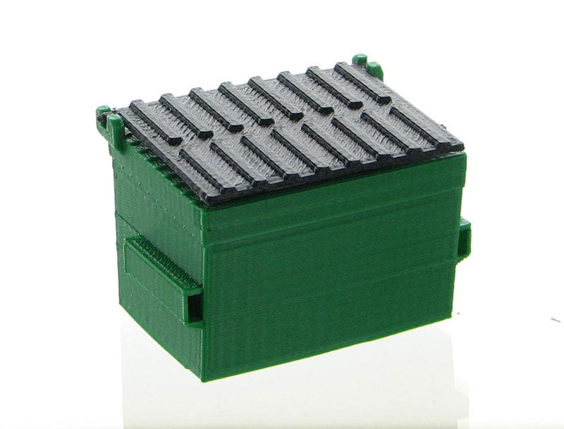 3D To Scale 50-230-GR 1/50 Scale Trash Dumpster - Green