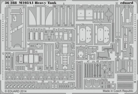 Eduard 36288 1/35 Armor- M103A1 Heavy for DML