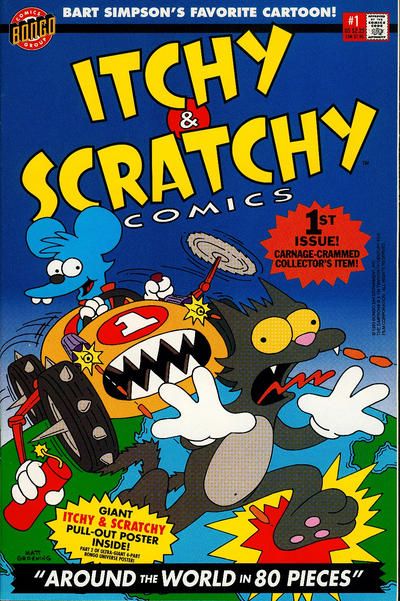 Itchy & Scratchy Comics #1 – Direct with poster (Bongo, 1993)