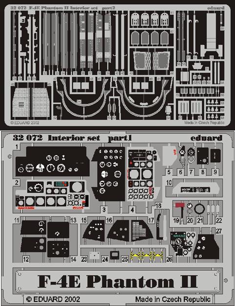 Eduard 32503 1/32 Aircraft- F4E Interior for TAM (Painted)