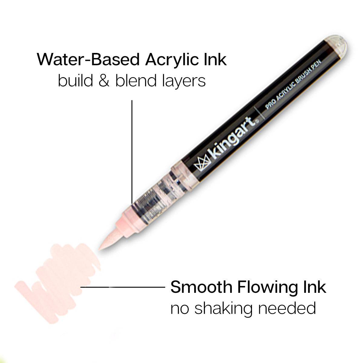 Acrylic Brush Tip Pens 12 Pastel Colors