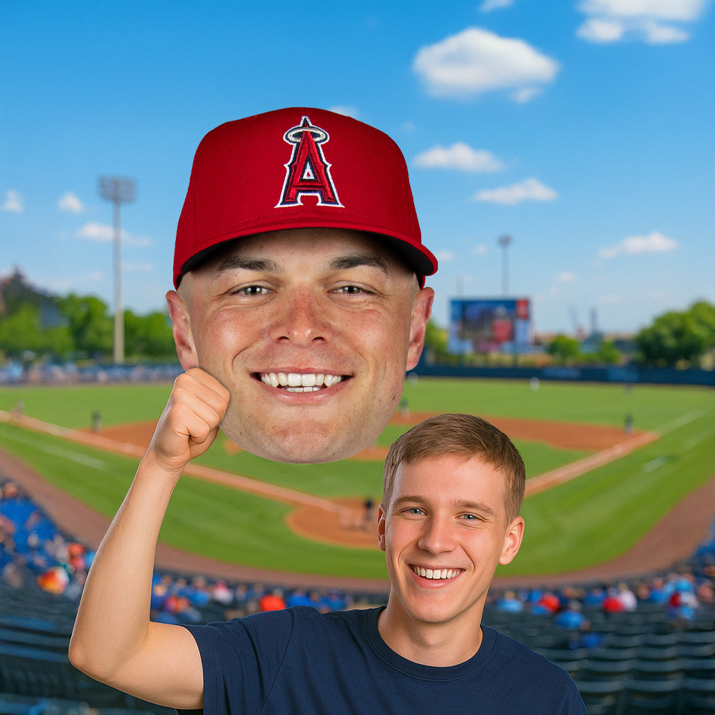 Logan O'Hoppe - Big Head - Official MLB - Los Angeles Angels - Foam Core Cutout