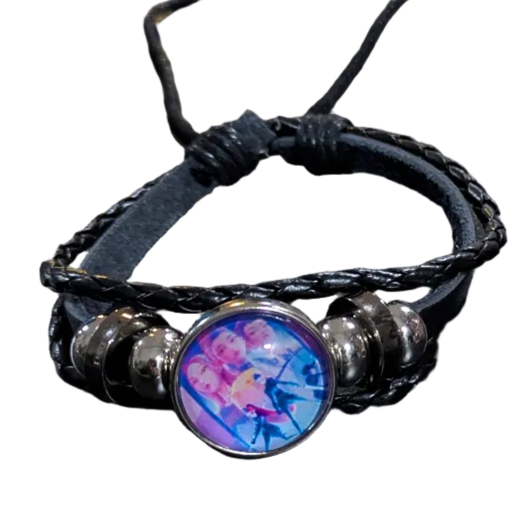 K-POP DEMON HUNTERS Leather Charm Bracelet – Fangirl Edition