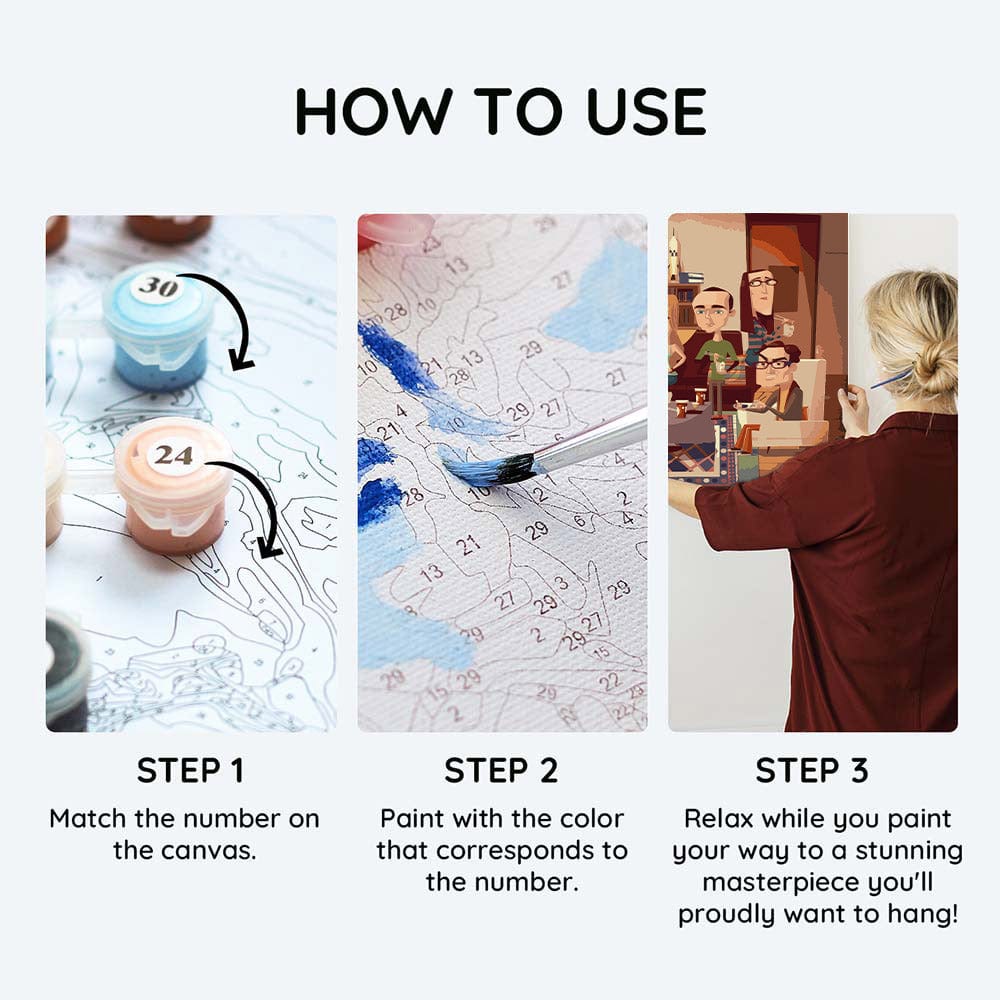 The Big Bang Theory - Paint By Numbers Kit