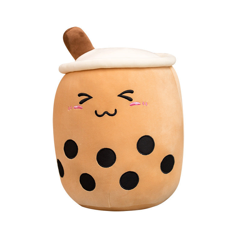Plush Boba Tea Pillow – Soft Stuffed Bubble Tea Cup Cushion Gift
