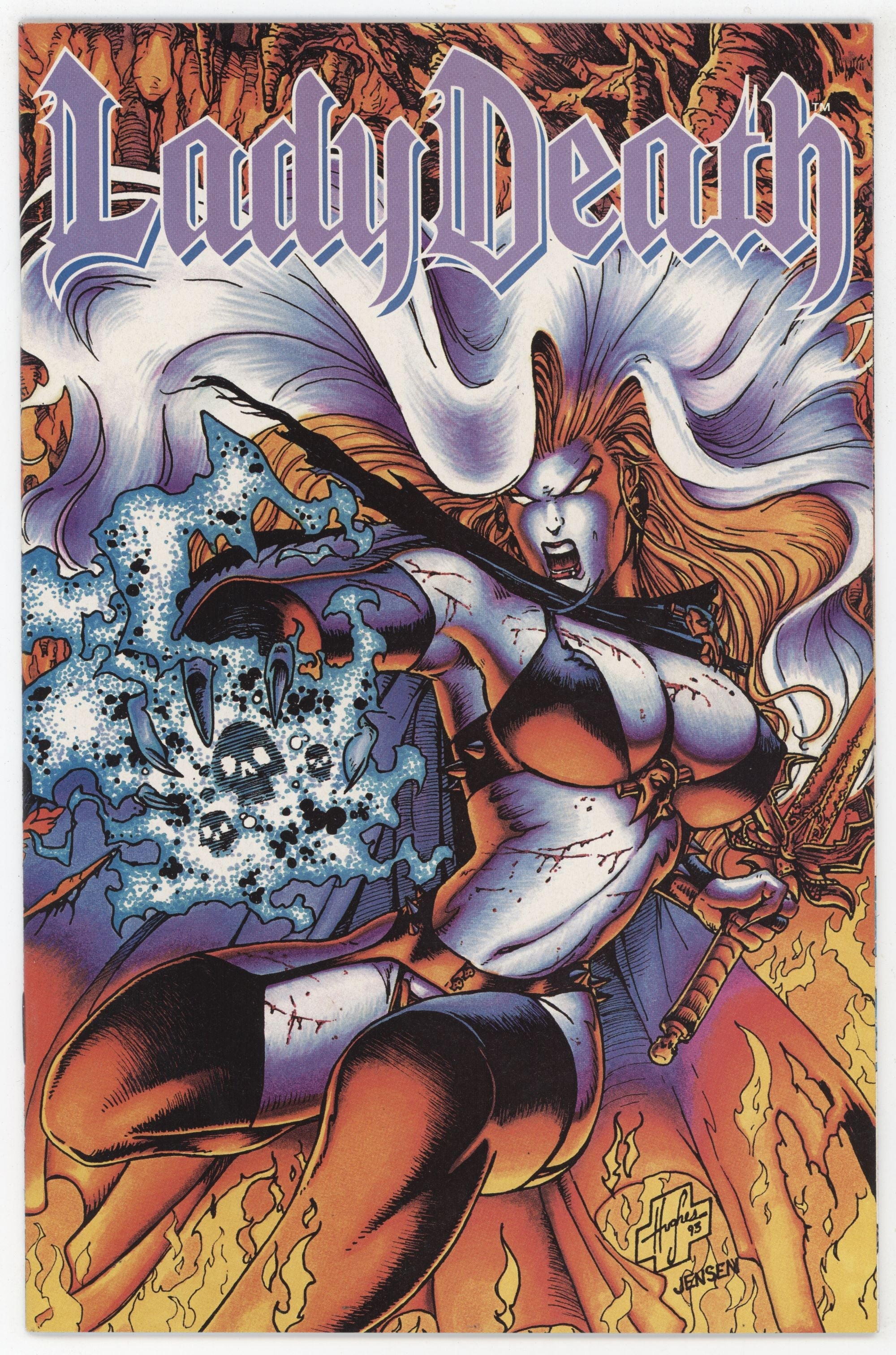 Lady Death 3 Chaos 1994 NM- 9.2 Steven Hughes Brian Pulido GGA Death Queen