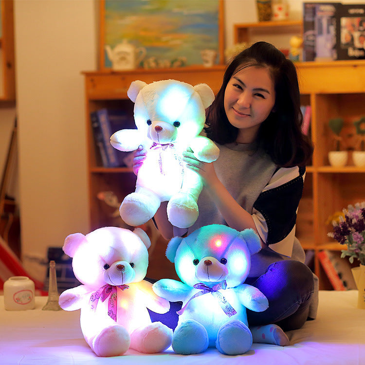 Luminous Teddy Bear Plush Toy – Soft Glow-In-The-Dark Stuffed Animal
