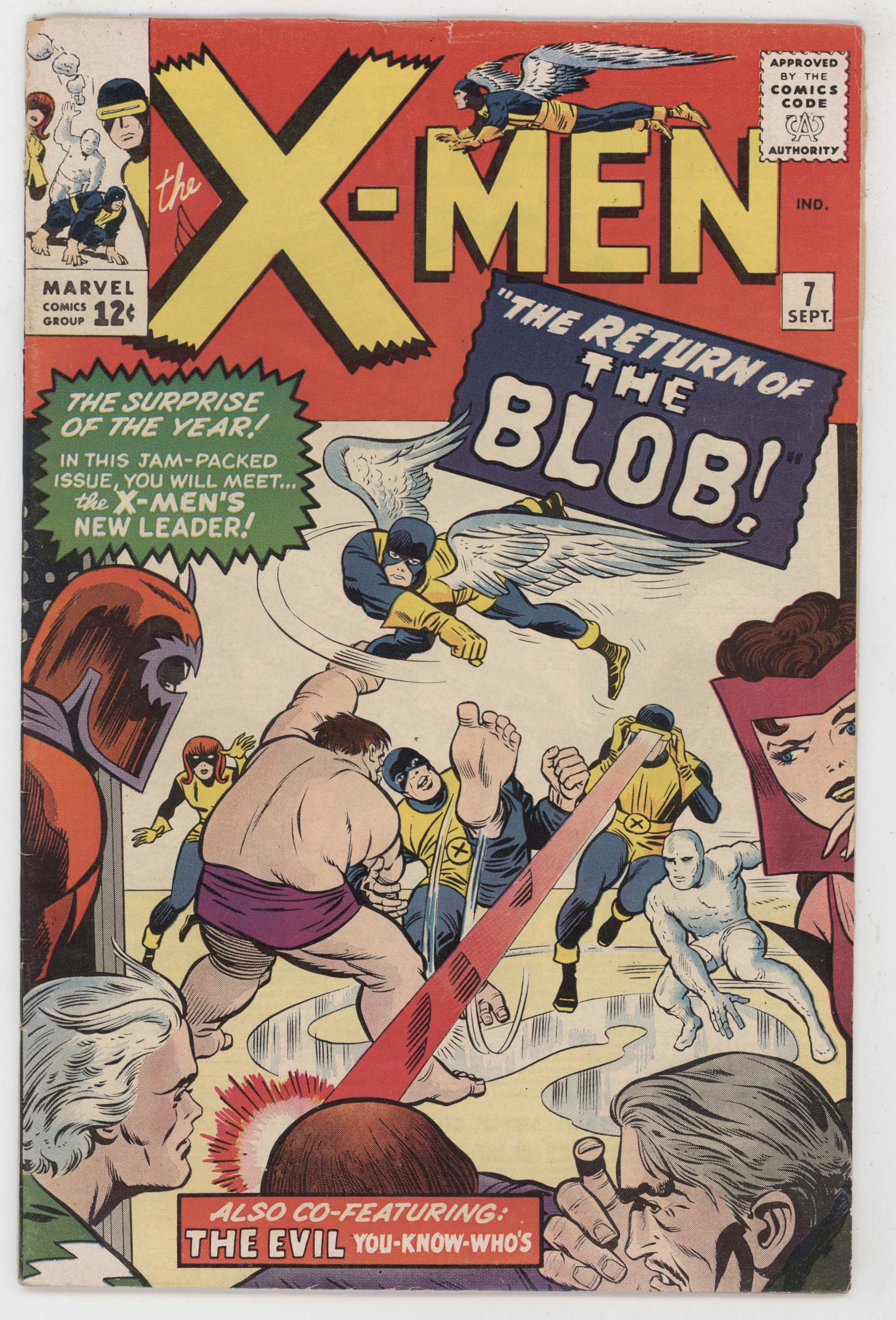 Uncanny X-Men 7 Marvel 1964 FN Scarlet Witch Magneto 1st Cerebro